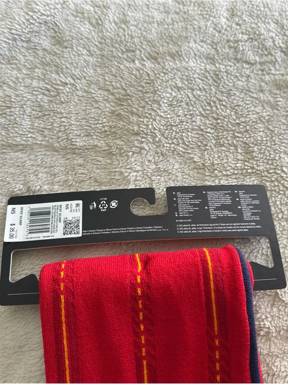 Adidas Spain 26 Scarf Unisex Size NS   SB1158-KD3199